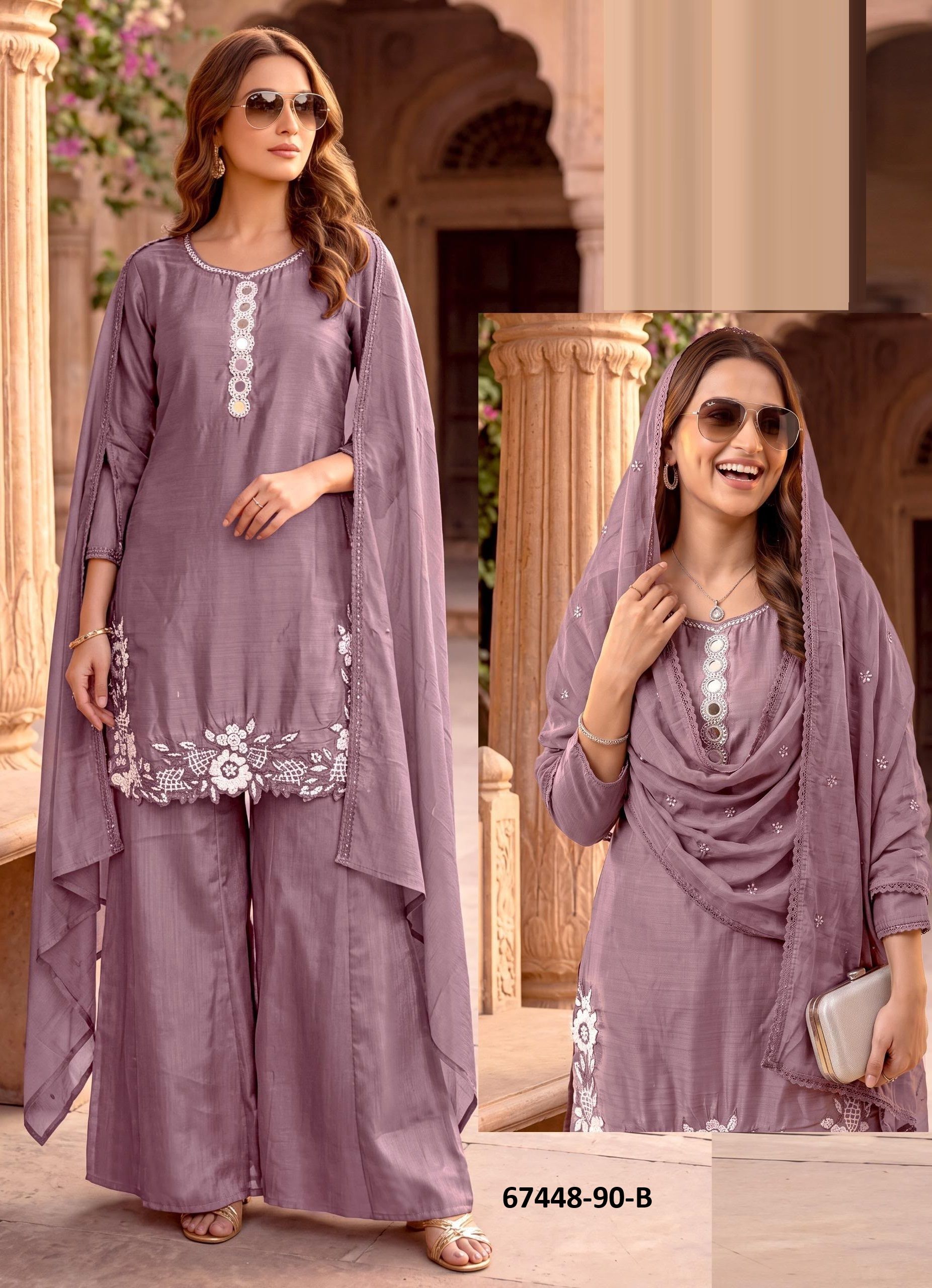 PINAL - Catalog # 67448 (Set of 4 SIZE-SETS [Readymade Salwar Suits])