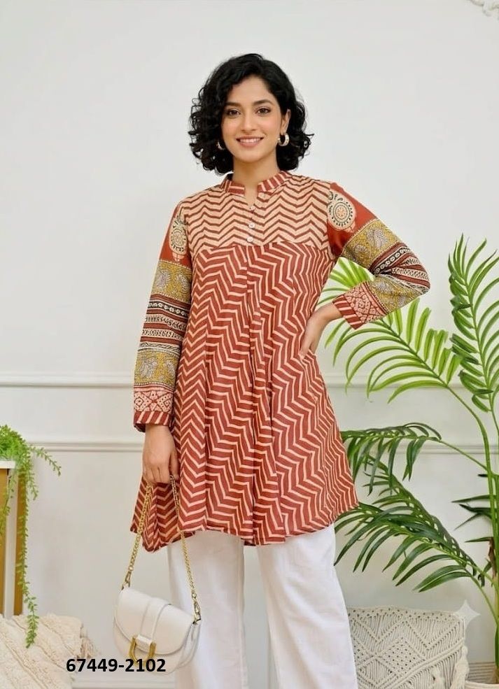 DEVISHA - Catalog # 67449 (Set of 3 Readymade Women's Kurtis / Tops)
