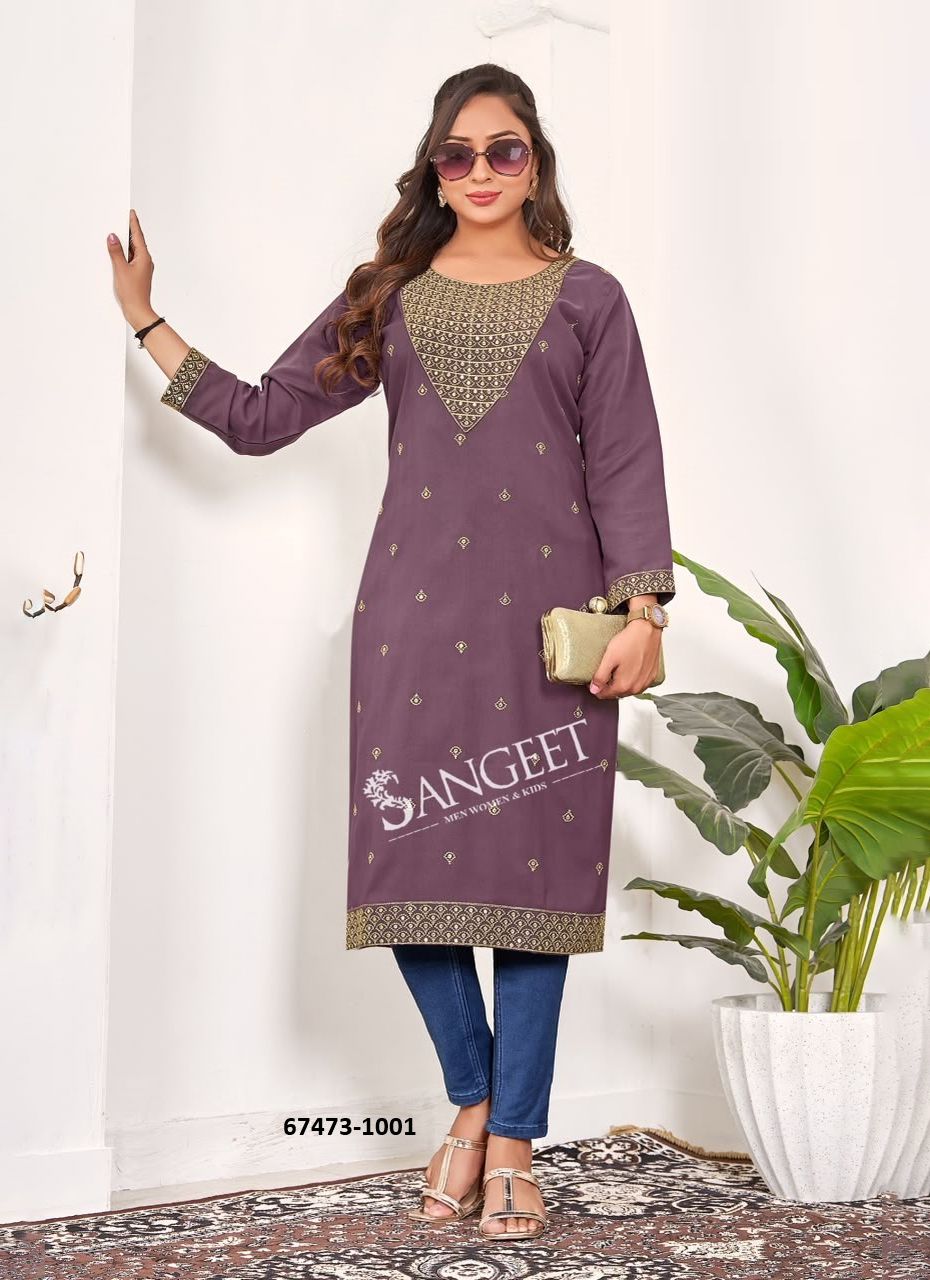 ZEEVA - Catalog # 67473 (Set of 6 Readymade Women's Kurtis / Tops) ZEEVA - Catalog # 67473 (Set of 6 Readymade Women's Kurtis / Tops)