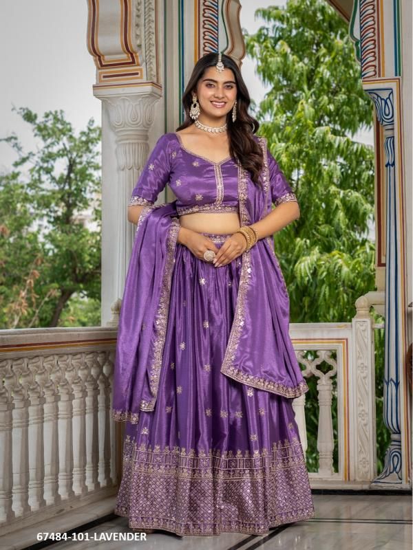 DISHA - Catalog # 67484 (Set of 3 Semi-Stitched Lehengas) DISHA - Catalog # 67484 (Set of 3 Semi-Stitched Lehengas)