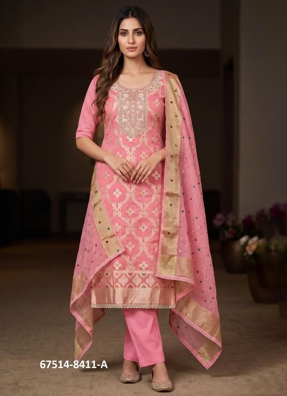 REETI RIWAAZ - Catalog # 67514 (Set of 4 Readymade Salwar Suits) REETI RIWAAZ - Catalog # 67514 (Set of 4 Readymade Salwar Suits)