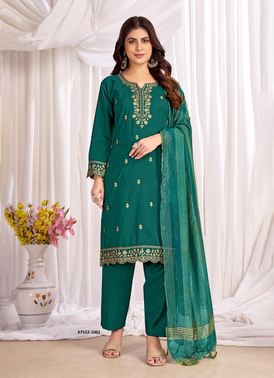 ANAMIIKA - Catalog # 67522 (Set of 10 Readymade Salwar Suits) ANAMIIKA - Catalog # 67522 (Set of 10 Readymade Salwar Suits)