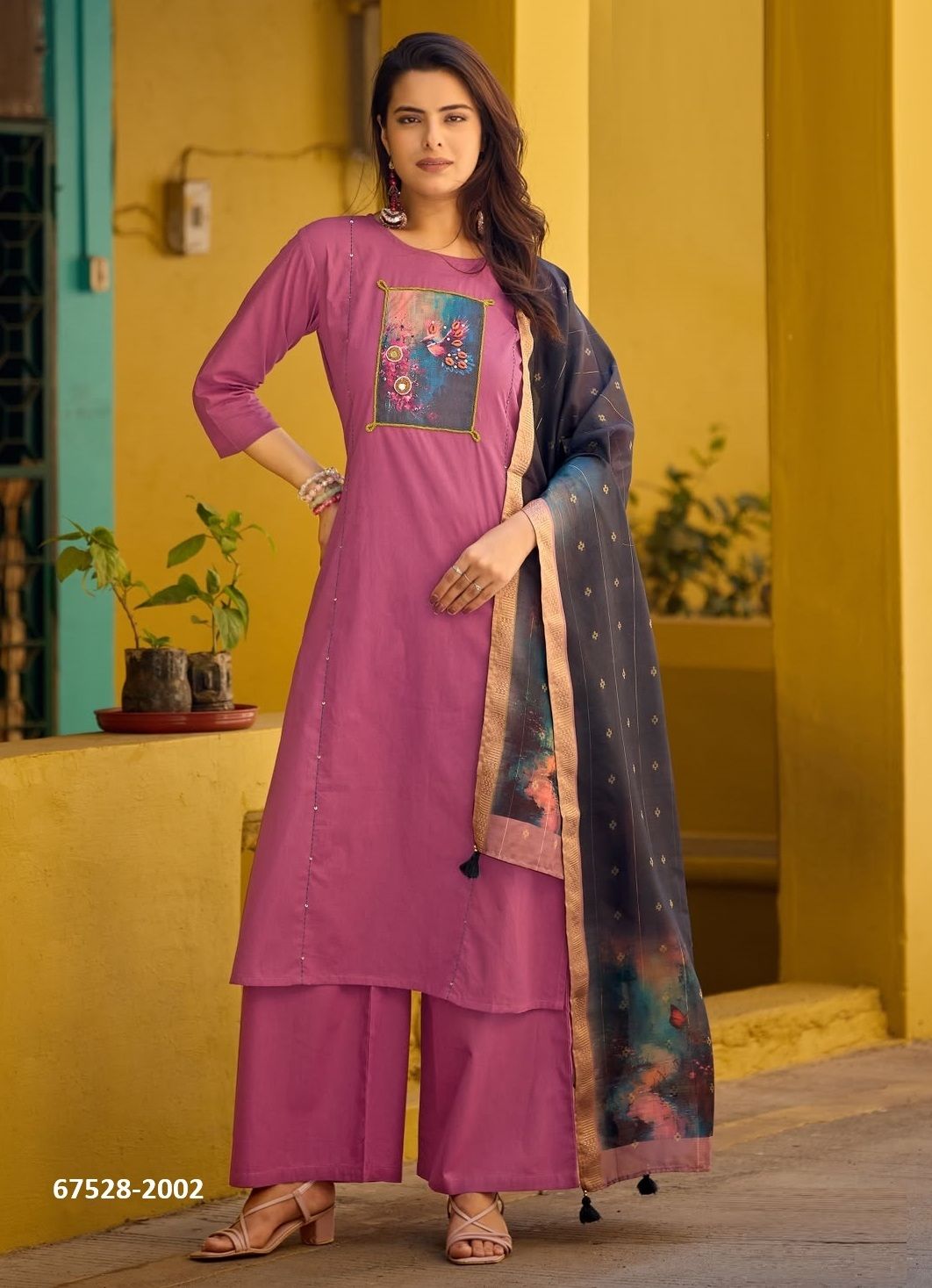 GOPI VATIKA - Catalog # 67528 (Set of 6 Readymade Salwar Suits)