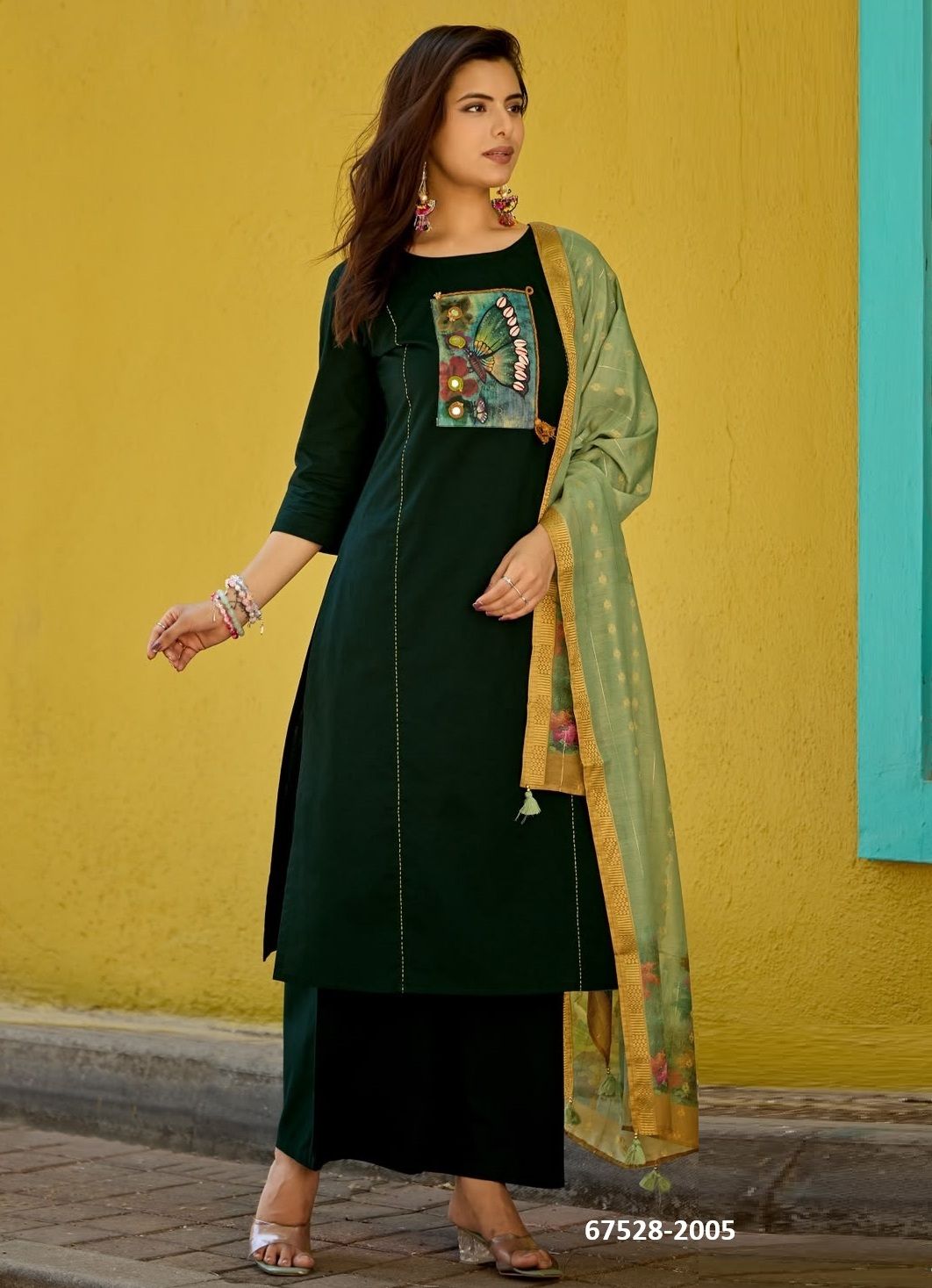 GOPI VATIKA - Catalog # 67528 (Set of 6 Readymade Salwar Suits)