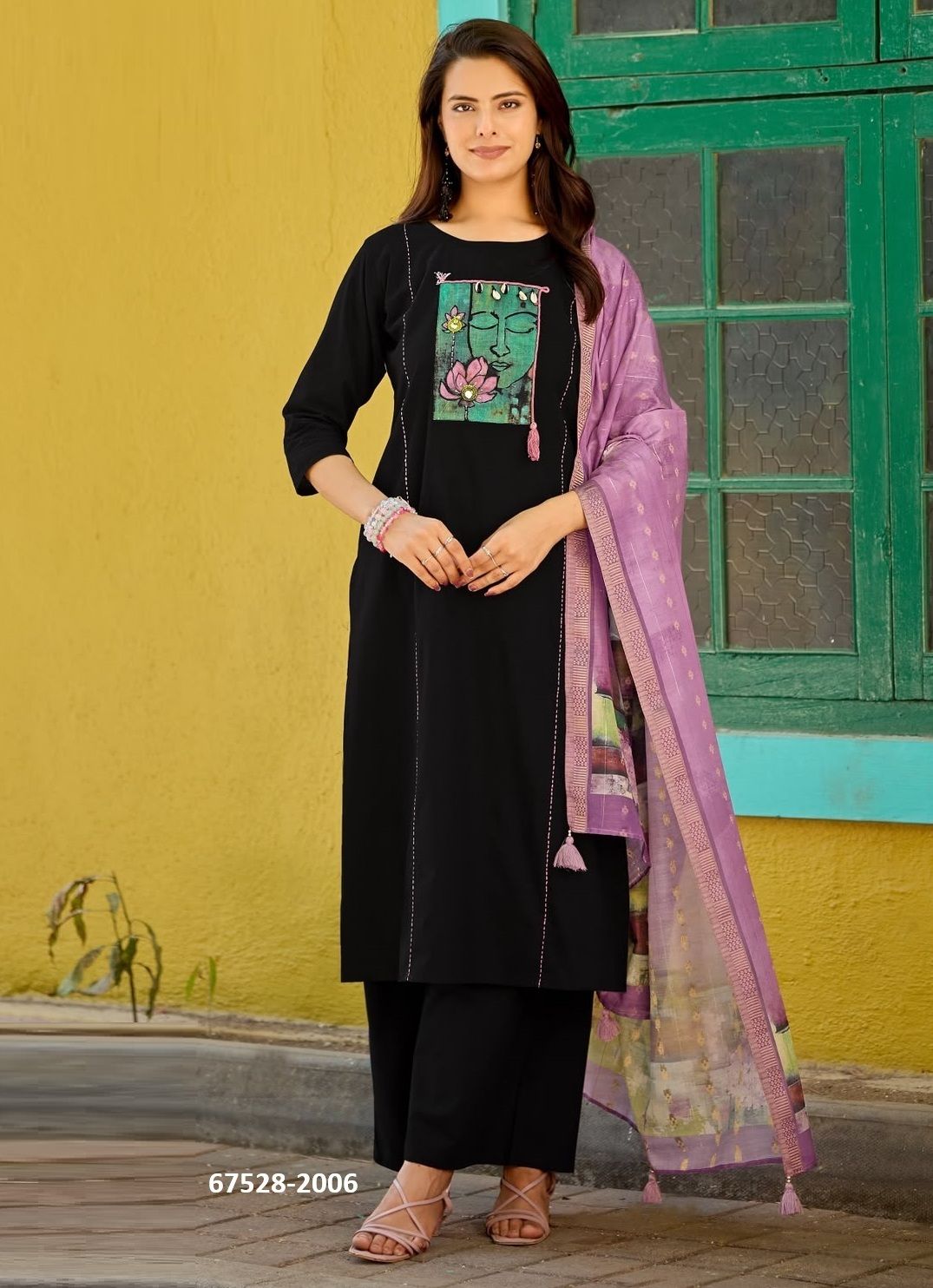 GOPI VATIKA - Catalog # 67528 (Set of 6 Readymade Salwar Suits)