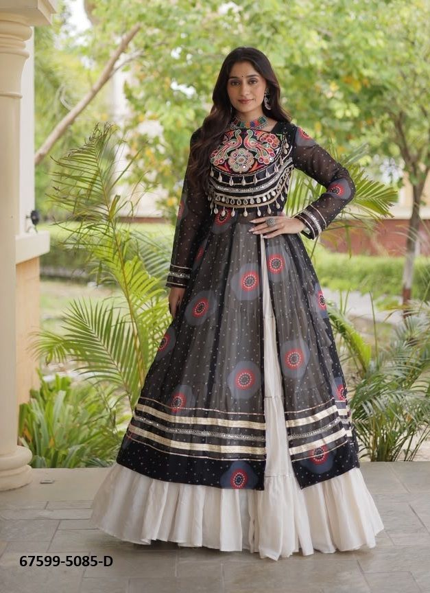 NAVRATRI MASTI - Catalog # 67599 (Set of 4 Readymade Lehengas)
