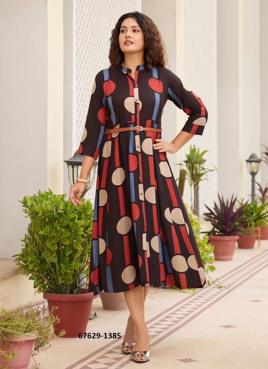 BELT 28 - Catalog # 67629 (Set of 6 Readymade Women's Kurtis / Tops) BELT 28 - Catalog # 67629 (Set of 6 Readymade Women's Kurtis / Tops)
