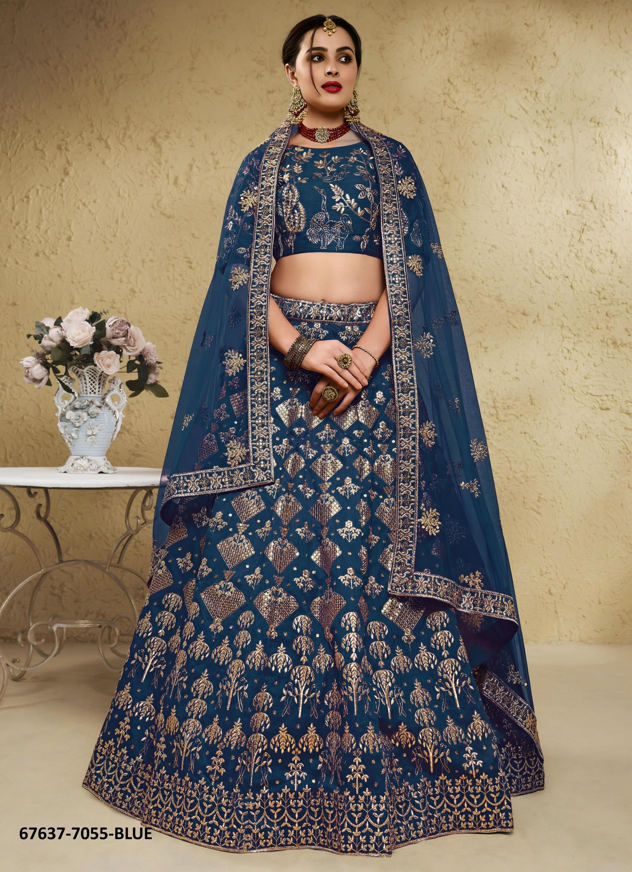 INTERACTIVE - Catalog # 67637 (Set of 6 Semi-Stitched Lehengas) INTERACTIVE - Catalog # 67637 (Set of 6 Semi-Stitched Lehengas)