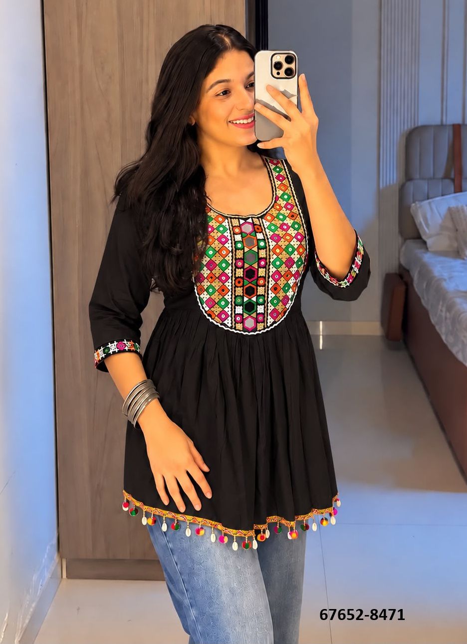 UTSAV-E-NAVRATRI - Catalog # 67652 (Set of 4 Readymade Women's Kurtis / Tops) UTSAV-E-NAVRATRI - Catalog # 67652 (Set of 4 Readymade Women's Kurtis / Tops)