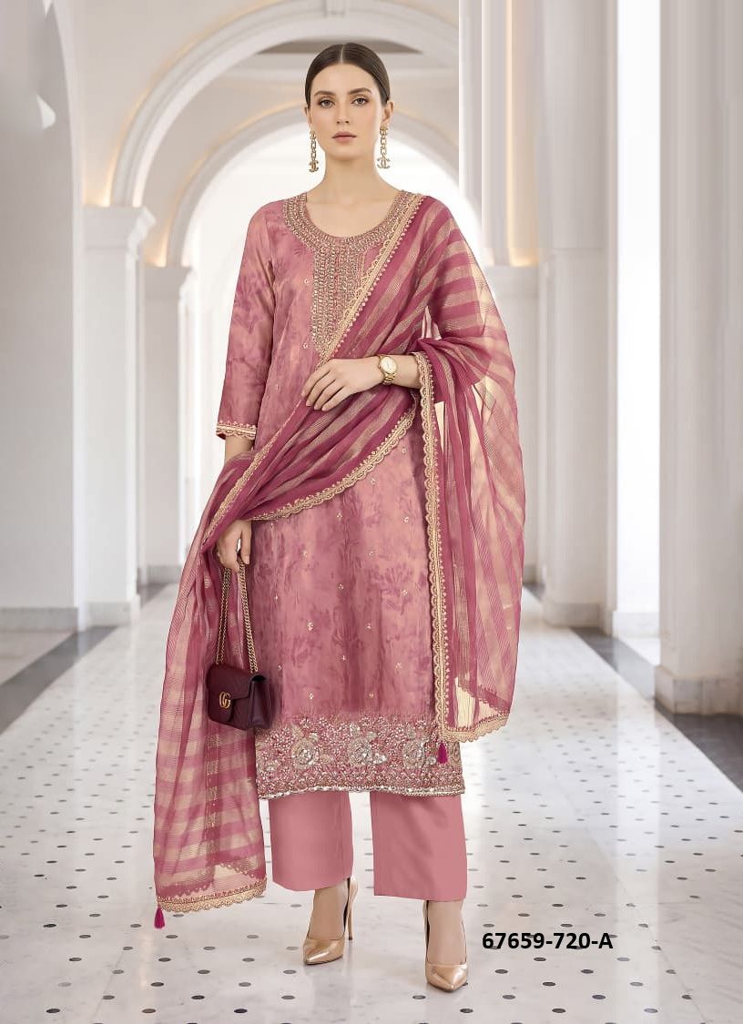 RAJ-TILAK - Catalog # 67659 (Set of 4 Readymade Salwar Suits) RAJ-TILAK - Catalog # 67659 (Set of 4 Readymade Salwar Suits)