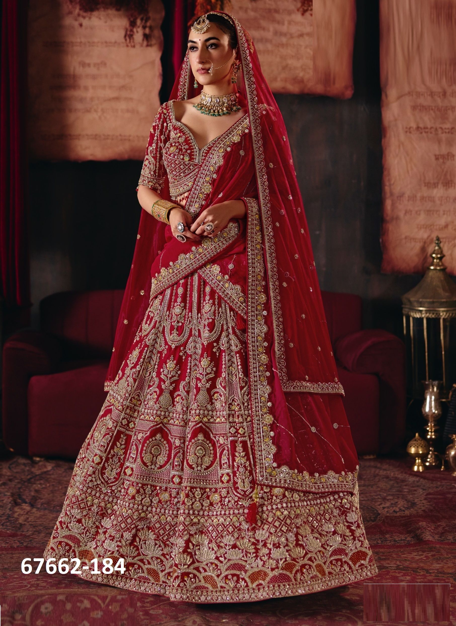 ANAR DANA BRIDAL EDIT - Catalog # 67662 (Set of 14 Readymade Lehengas)