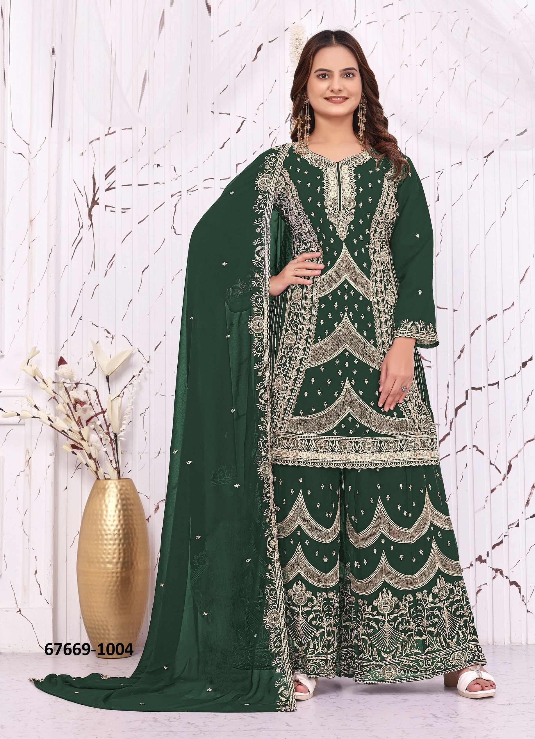 SALMA - Catalog # 67669 (Set of 6 Readymade Salwar Suits)