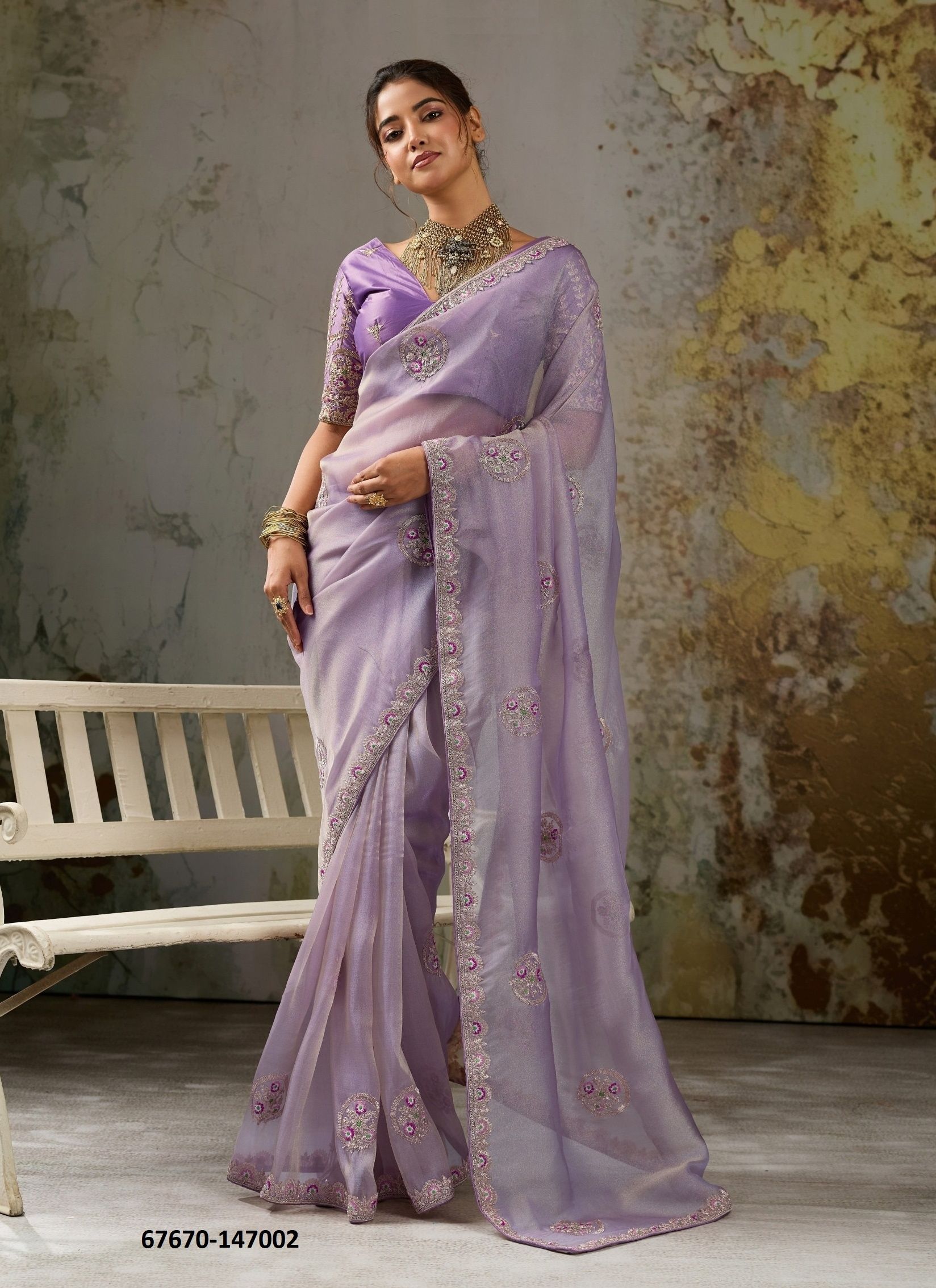 MAANVI - Catalog # 67670 (Set of 5 Sarees)
