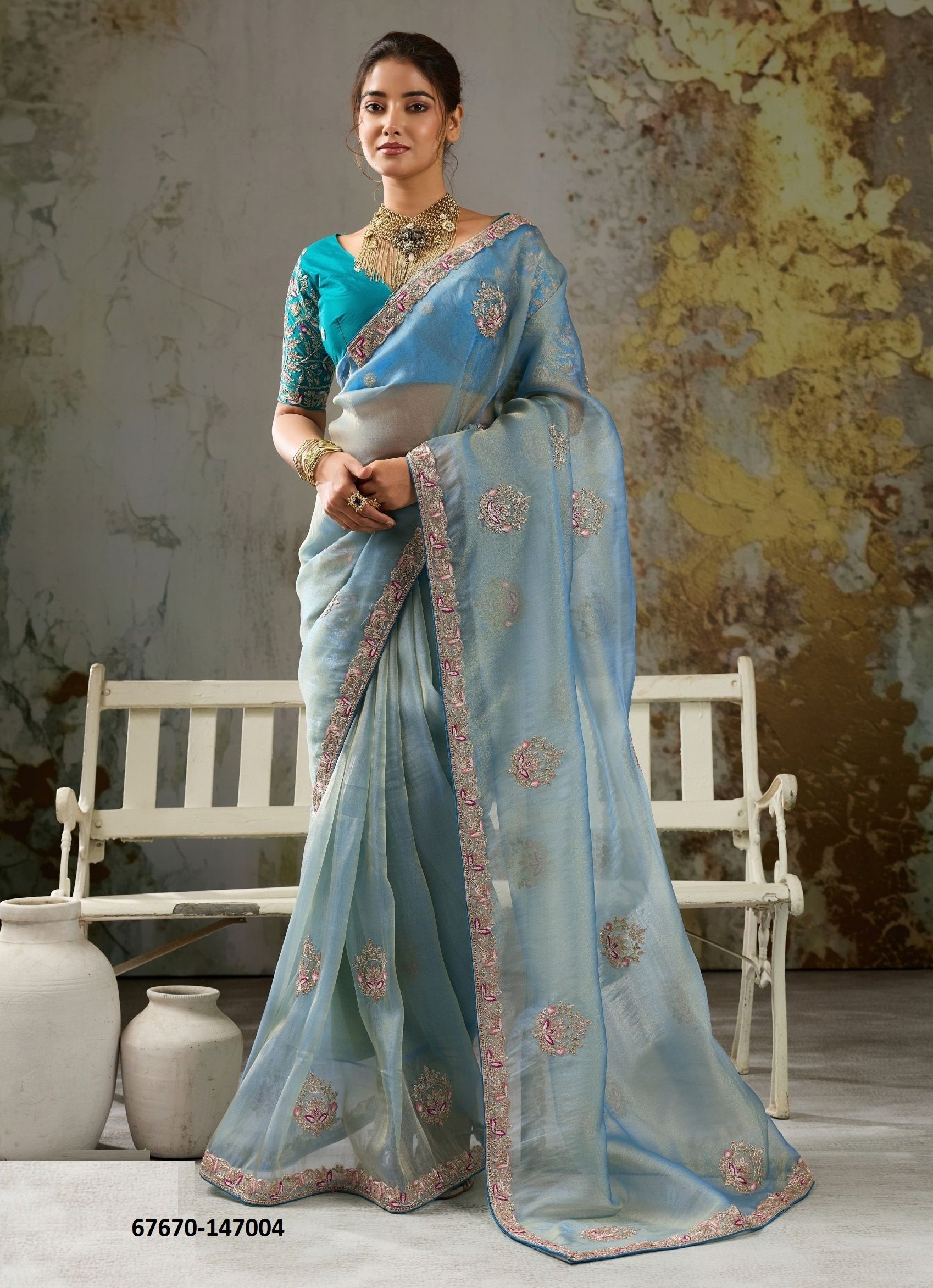MAANVI - Catalog # 67670 (Set of 5 Sarees)