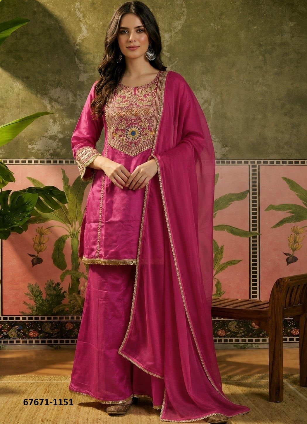 SULTAN - Catalog # 67671 (Set of 2 Readymade Salwar Suits) SULTAN - Catalog # 67671 (Set of 2 Readymade Salwar Suits)