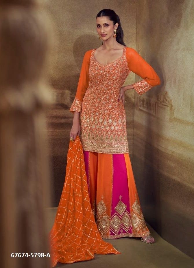 BANNO - Catalog # 67674 (Set of 4 Readymade Salwar Suits)