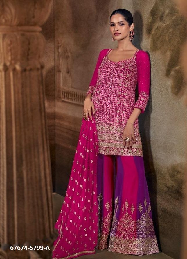 BANNO - Catalog # 67674 (Set of 4 Readymade Salwar Suits)