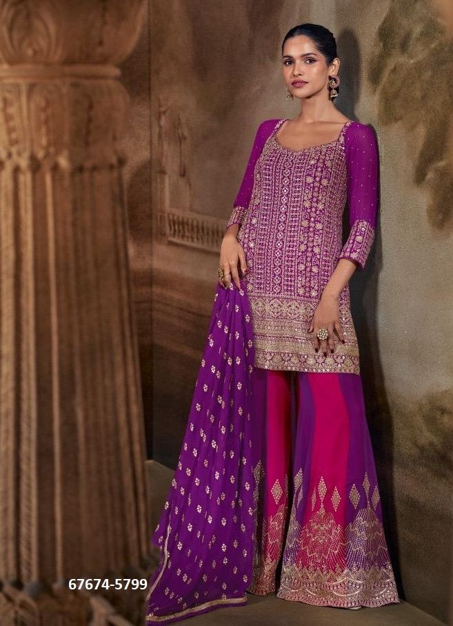 BANNO - Catalog # 67674 (Set of 4 Readymade Salwar Suits)