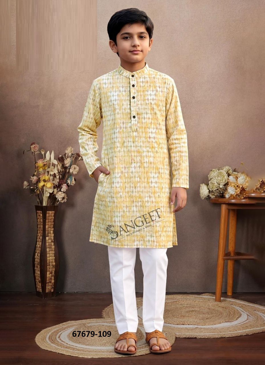 MUMBAI LINEN COTTON - KIDS - Catalog # 67679 (Set of 10 Men's Ethnic Wear) MUMBAI LINEN COTTON - KIDS - Catalog # 67679 (Set of 10 Men's Ethnic Wear)