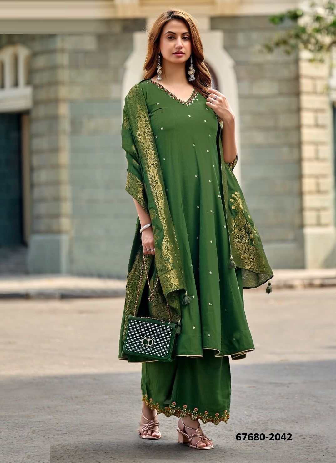 ZAKARIA - Catalog # 67680 (Set of 4 Readymade Salwar Suits)