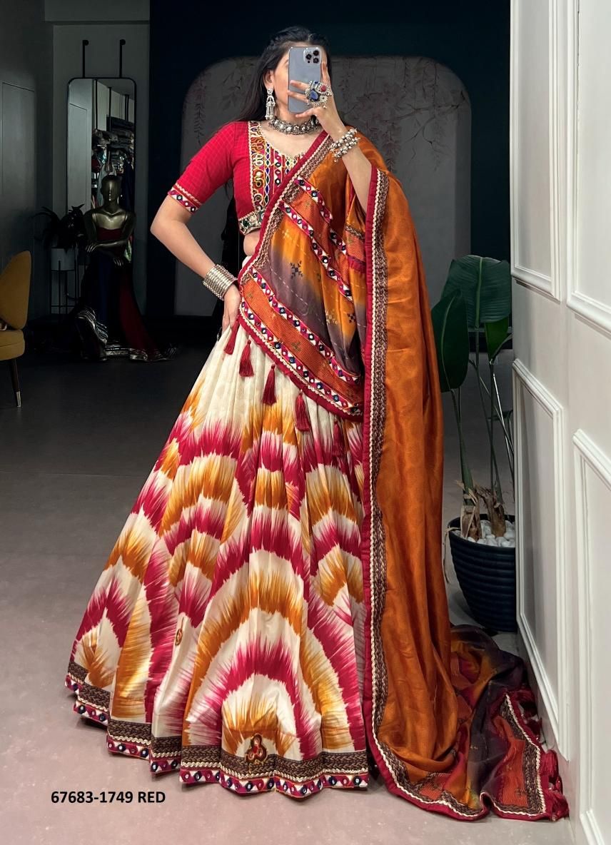 ADANNA - Catalog # 67683 (Set of 4 Readymade Lehengas)
