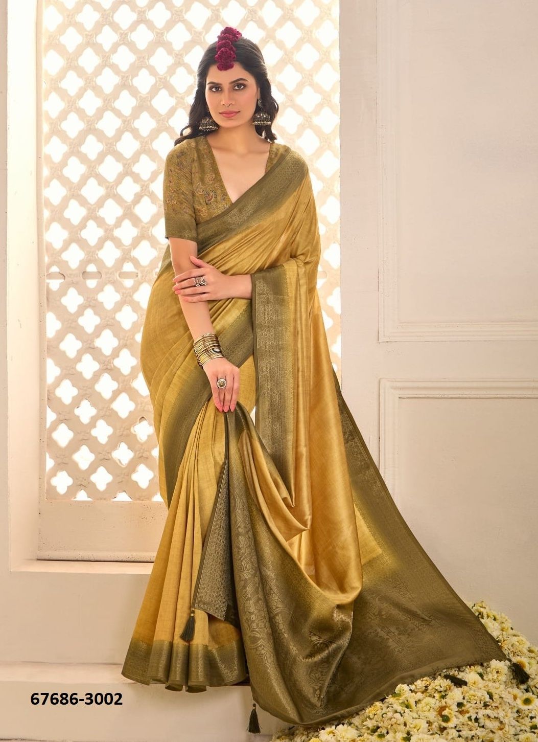 PALAV - Catalog # 67686 (Set of 10 Sarees)