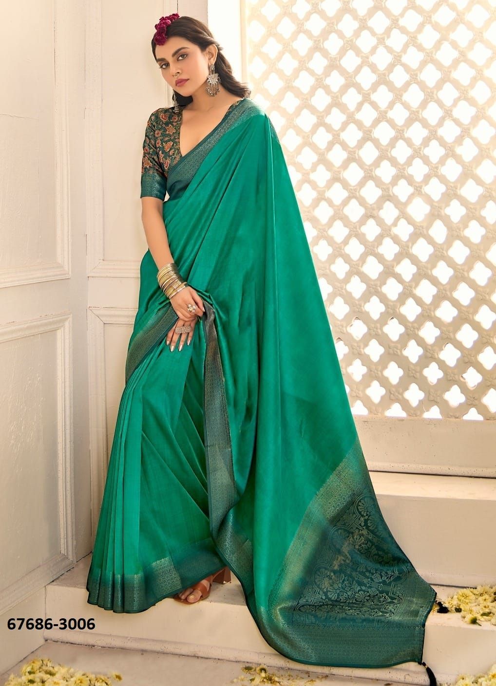 PALAV - Catalog # 67686 (Set of 10 Sarees)