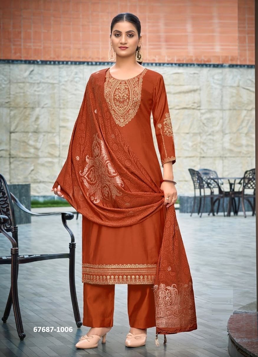 VEDIC - Catalog # 67687 (Set of 6 Readymade Salwar Suits)
