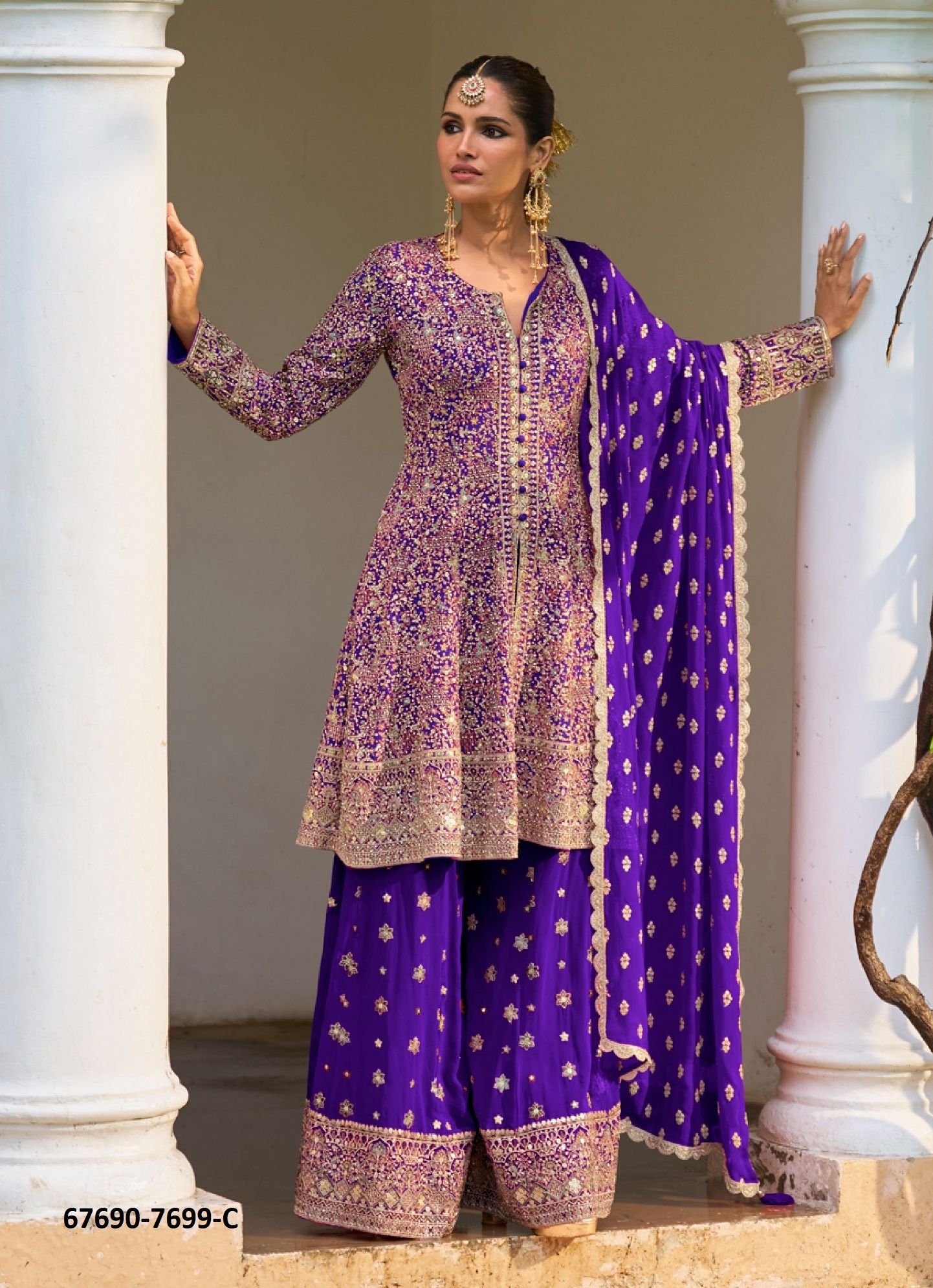RAKUL - Catalog # 67690 (Set of 4 Readymade Salwar Suits)
