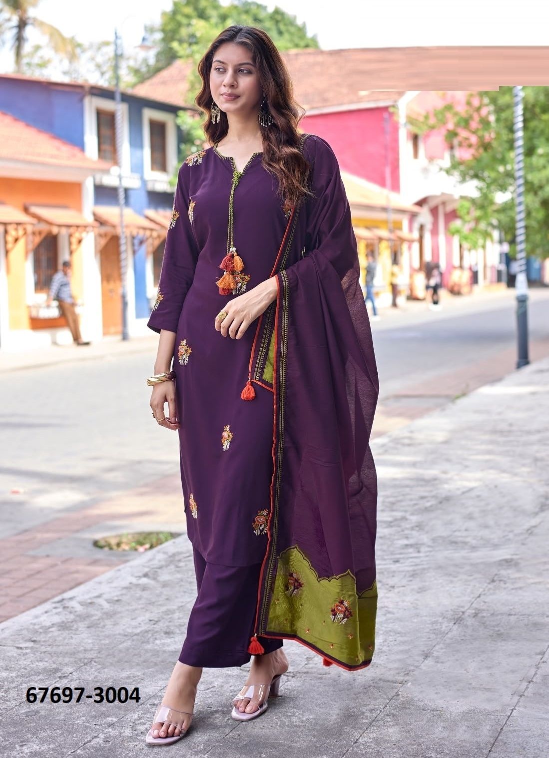 VISHNUPRIYA - Catalog # 67697 (Set of 5 Readymade Salwar Suits)