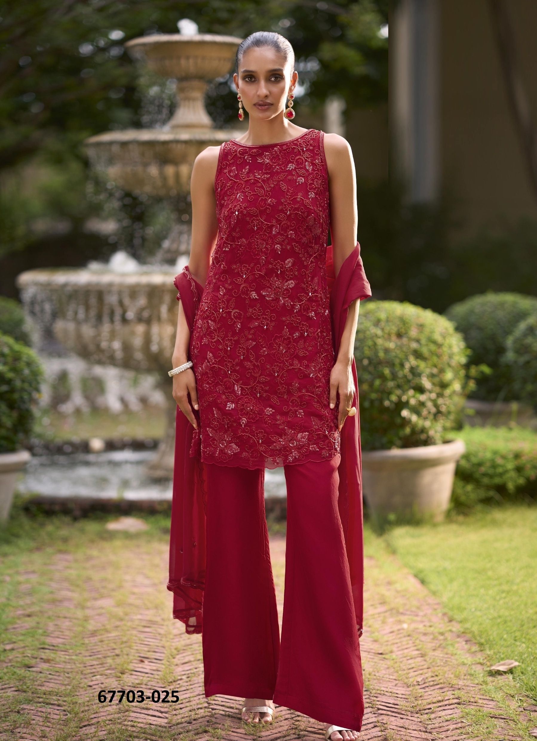 MARSH-MELLOW - Catalog # 67703 (Set of 4 Readymade Salwar Suits)