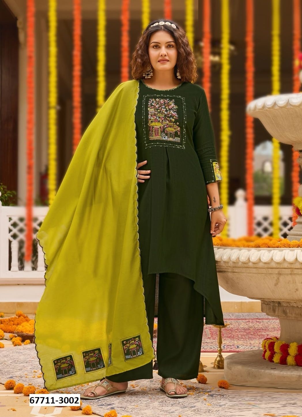 UMANG - Catalog # 67711 (Set of 6 Readymade Salwar Suits) UMANG - Catalog # 67711 (Set of 6 Readymade Salwar Suits)