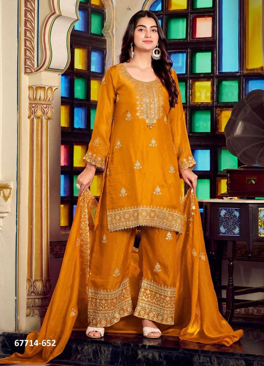 SAVITRI - Catalog # 67714 (Set of 4 SIZE-SETS [Readymade Salwar Suits])