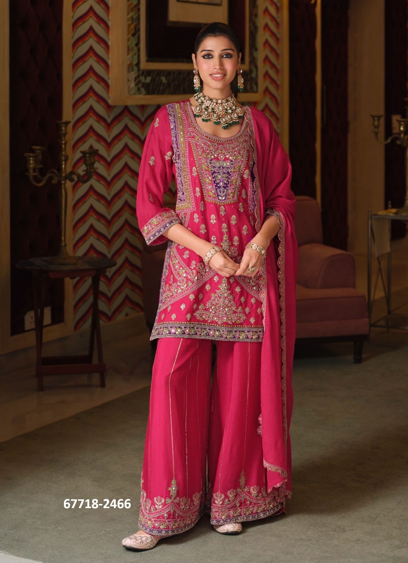 TANMAY - Catalog # 67718 (Set of 3 Readymade Salwar Suits)