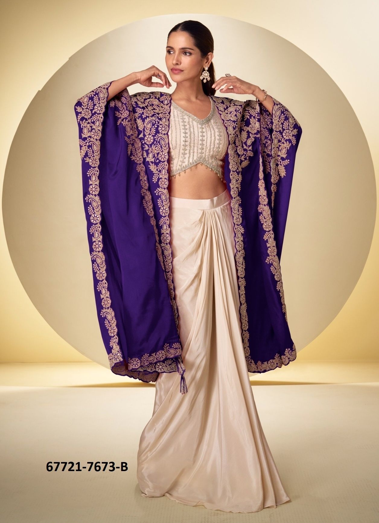 ANDAZ - Catalog # 67721 (Set of 4 Indo-Western Outfits) ANDAZ - Catalog # 67721 (Set of 4 Indo-Western Outfits)
