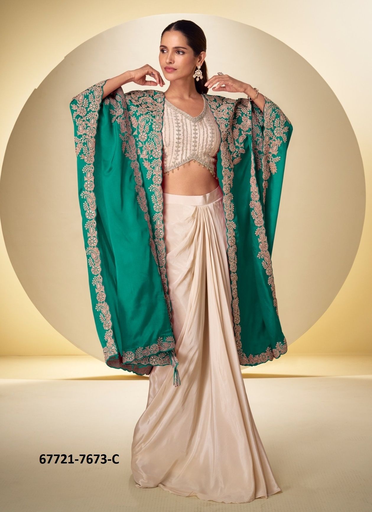 ANDAZ - Catalog # 67721 (Set of 4 Indo-Western Outfits) ANDAZ - Catalog # 67721 (Set of 4 Indo-Western Outfits)
