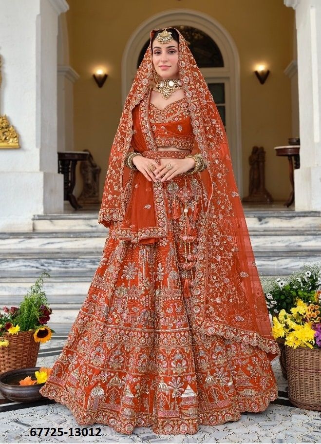 DHRISTI - Catalog # 67725 (Set of 2 Semi-Stitched Lehengas) DHRISTI - Catalog # 67725 (Set of 2 Semi-Stitched Lehengas)
