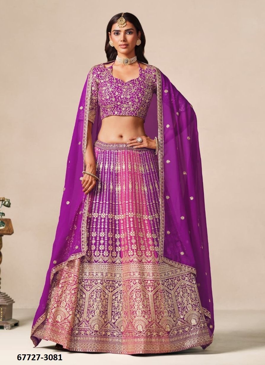 MEHERBAAN - Catalog # 67727 (Set of 2 Semi-Stitched Lehengas) MEHERBAAN - Catalog # 67727 (Set of 2 Semi-Stitched Lehengas)