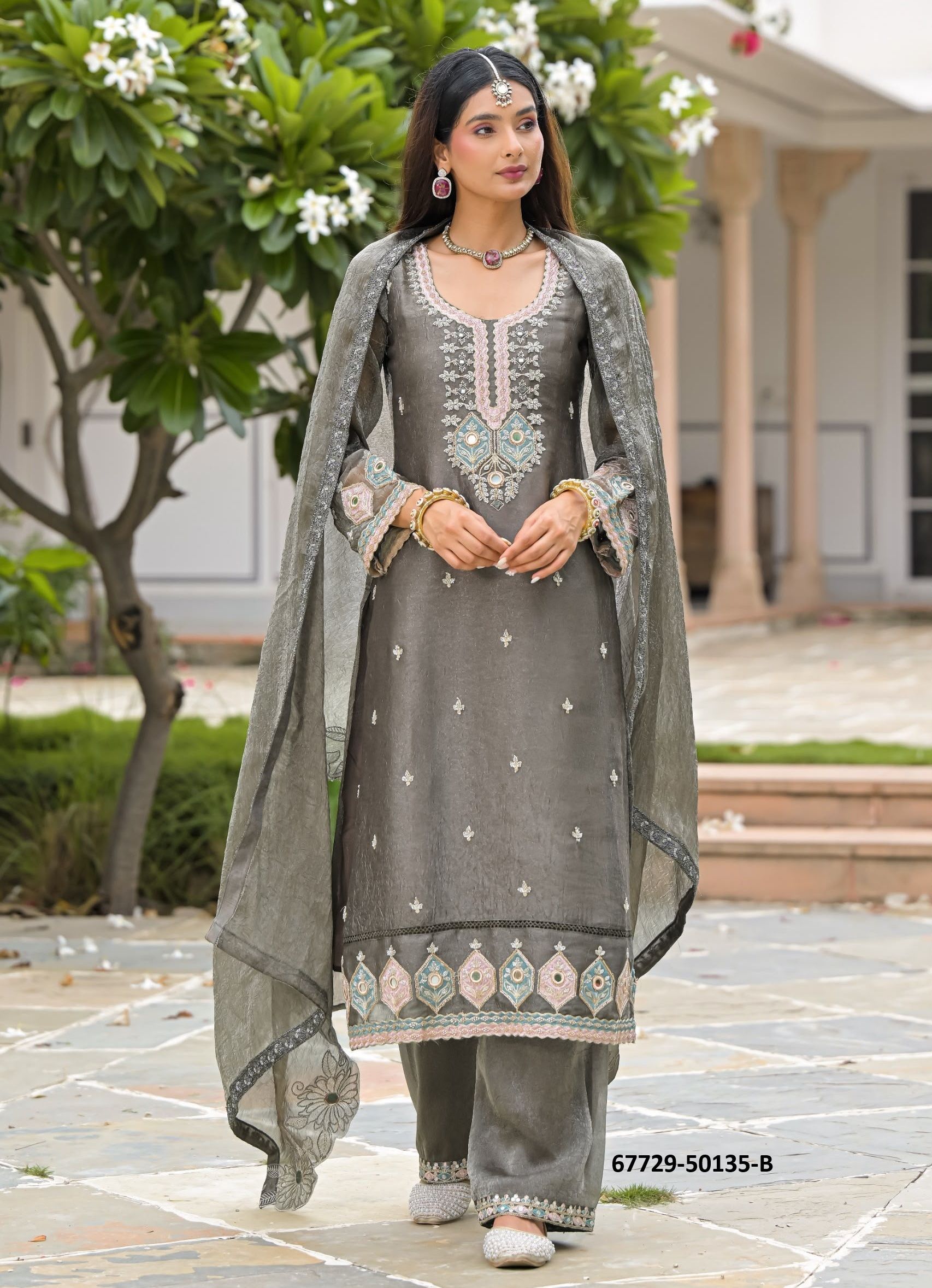 KUKOO - Catalog # 67729 (Set of 4 SIZE-SETS [Readymade Salwar Suits])