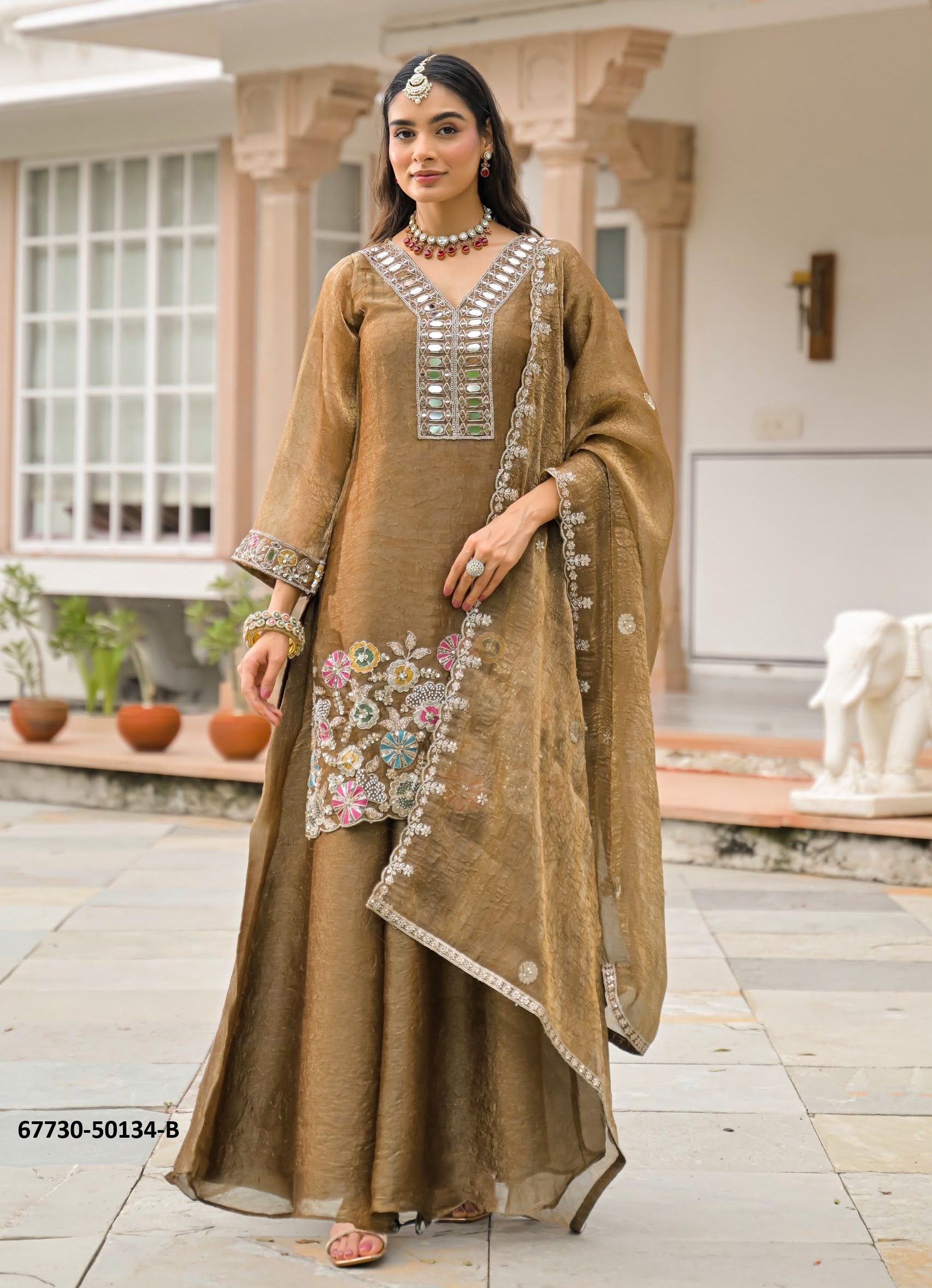 SAMADHI - Catalog # 67730 (Set of 5 SIZE-SETS [Readymade Salwar Suits])