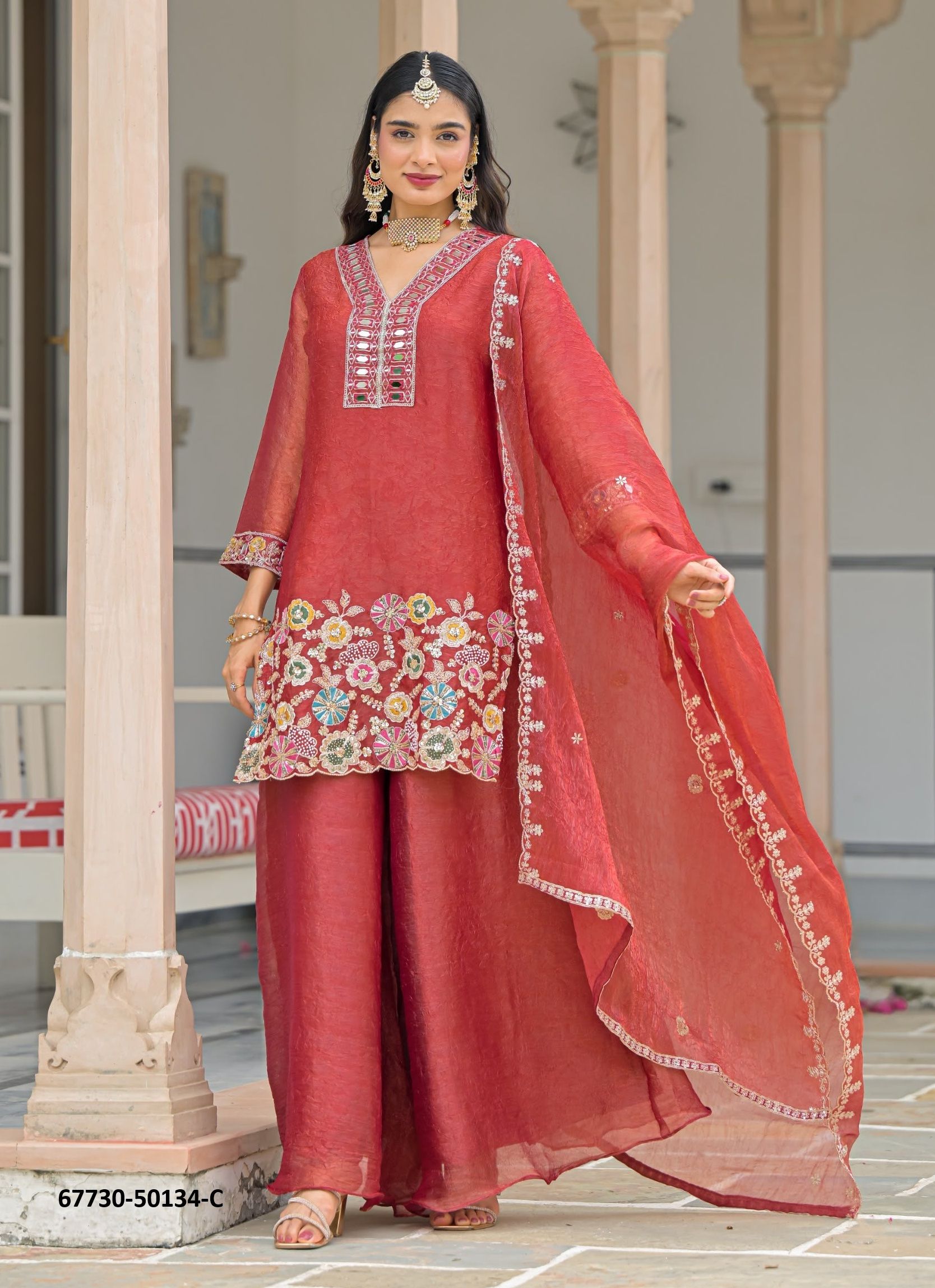 SAMADHI - Catalog # 67730 (Set of 5 SIZE-SETS [Readymade Salwar Suits])