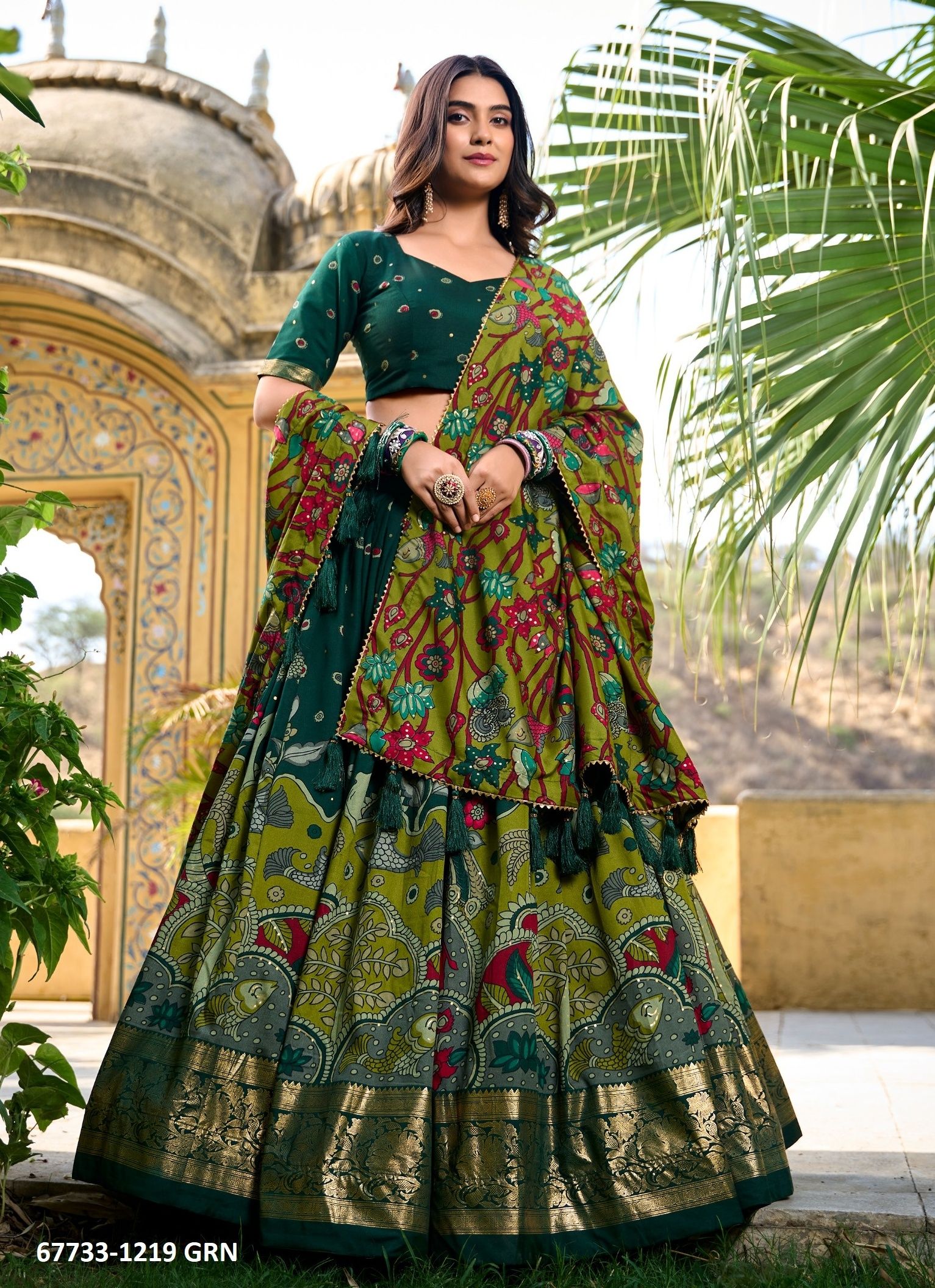 MARVEL - Catalog # 67733 (Set of 7 Semi-Stitched Lehengas)