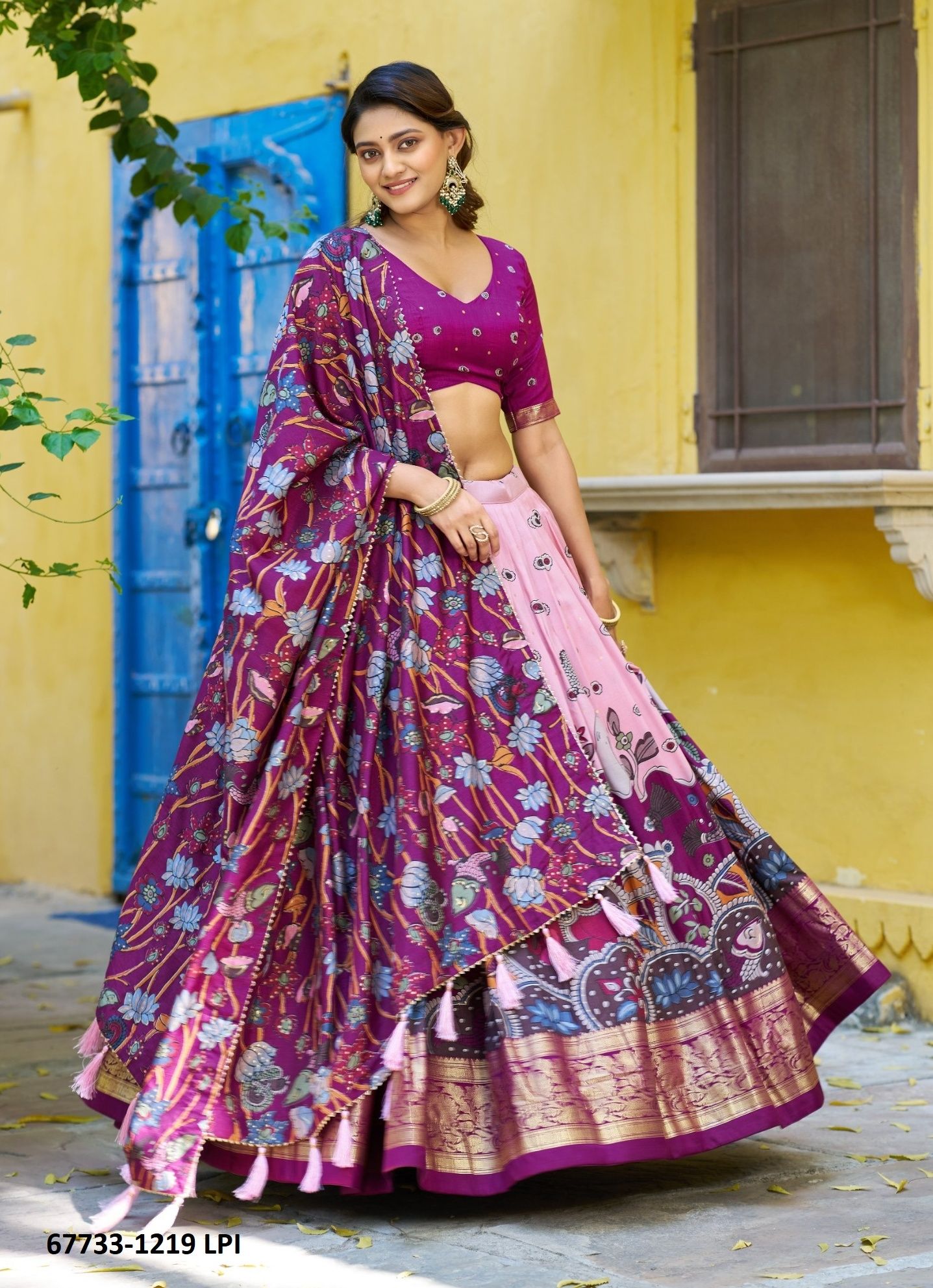 MARVEL - Catalog # 67733 (Set of 7 Semi-Stitched Lehengas)