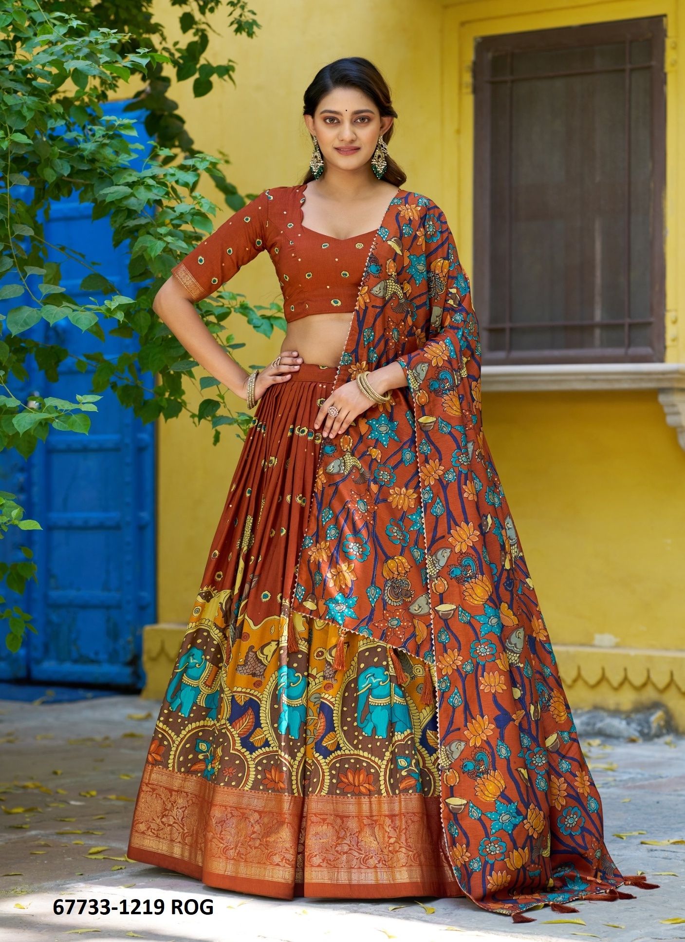 MARVEL - Catalog # 67733 (Set of 7 Semi-Stitched Lehengas)