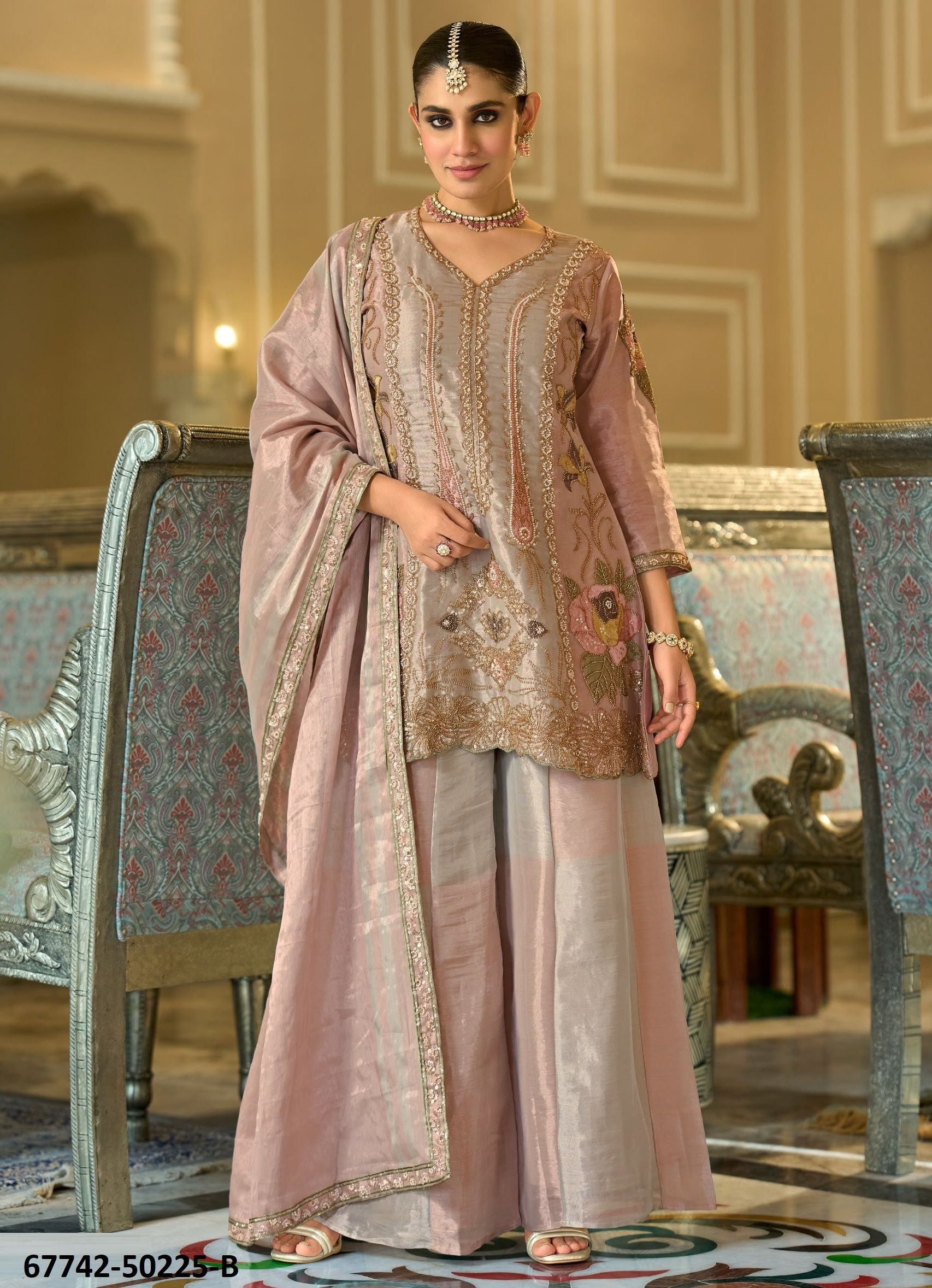 PINKAL - Catalog # 67742 (Set of 6 SIZE-SETS [Readymade Salwar Suits])