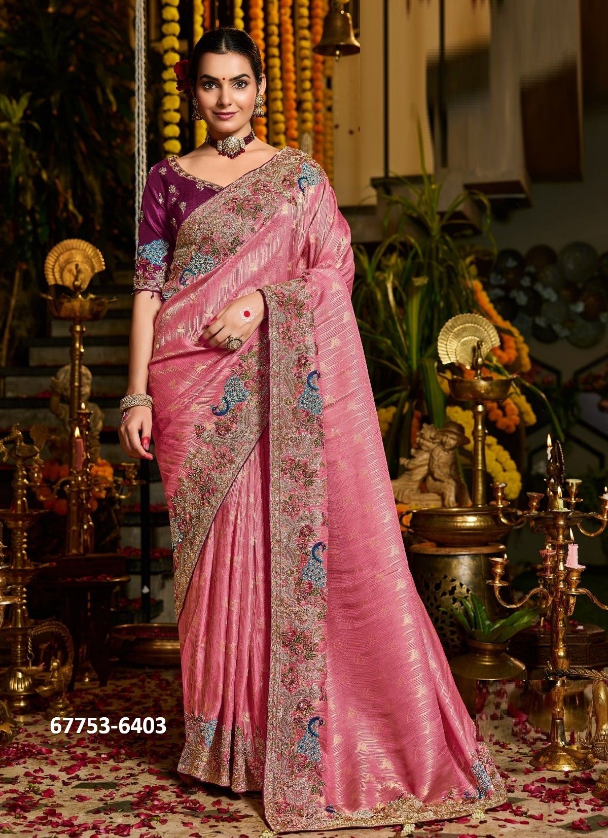 DAAMINI - Catalog # 67753 (Set of 5 Sarees) DAAMINI - Catalog # 67753 (Set of 5 Sarees)