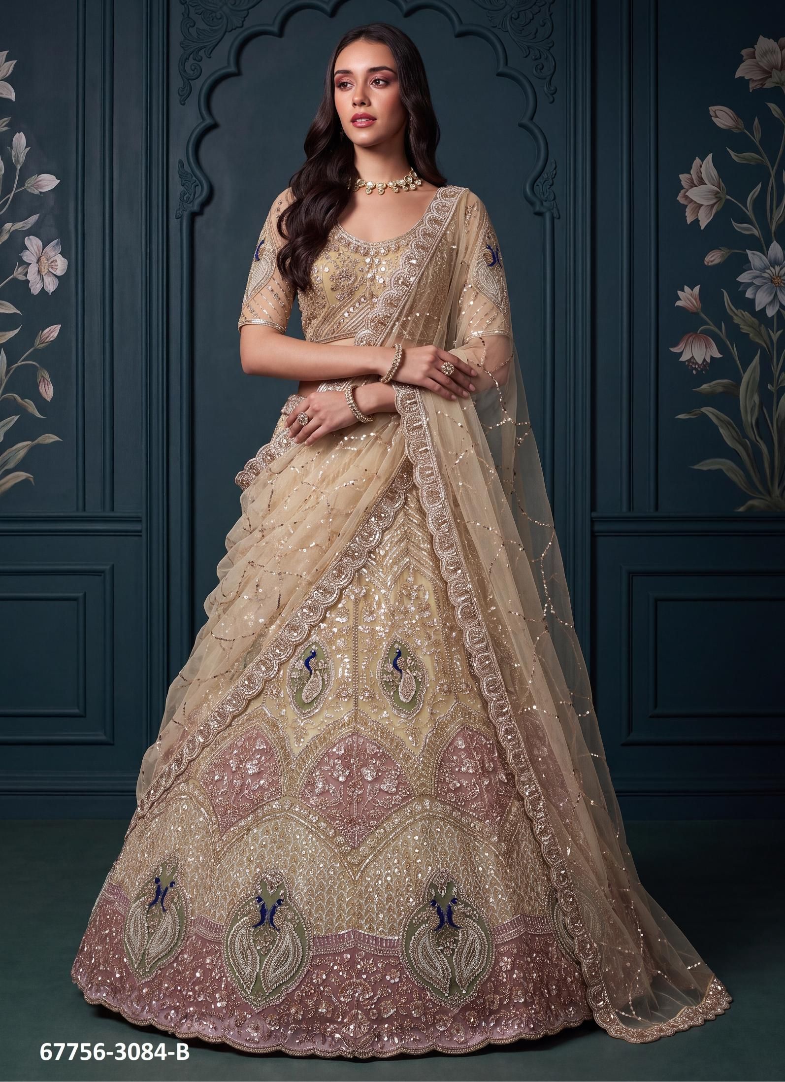 LAKME - Catalog # 67756 (Set of 9 Semi-Stitched Lehengas) LAKME - Catalog # 67756 (Set of 9 Semi-Stitched Lehengas)