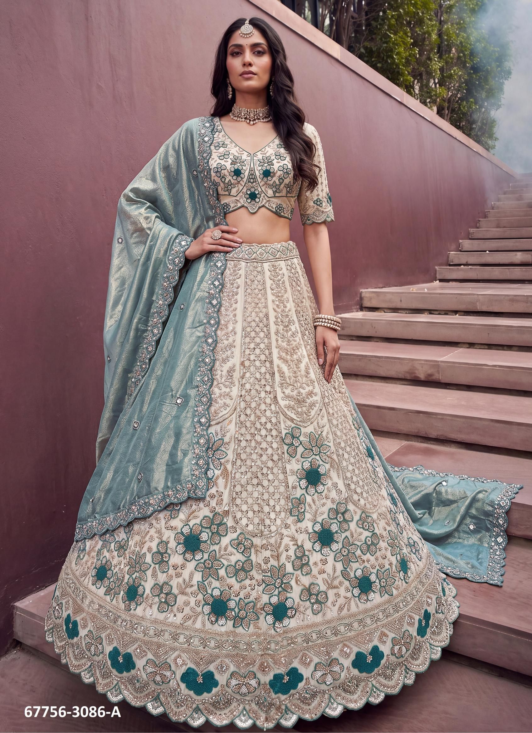 LAKME - Catalog # 67756 (Set of 9 Semi-Stitched Lehengas) LAKME - Catalog # 67756 (Set of 9 Semi-Stitched Lehengas)