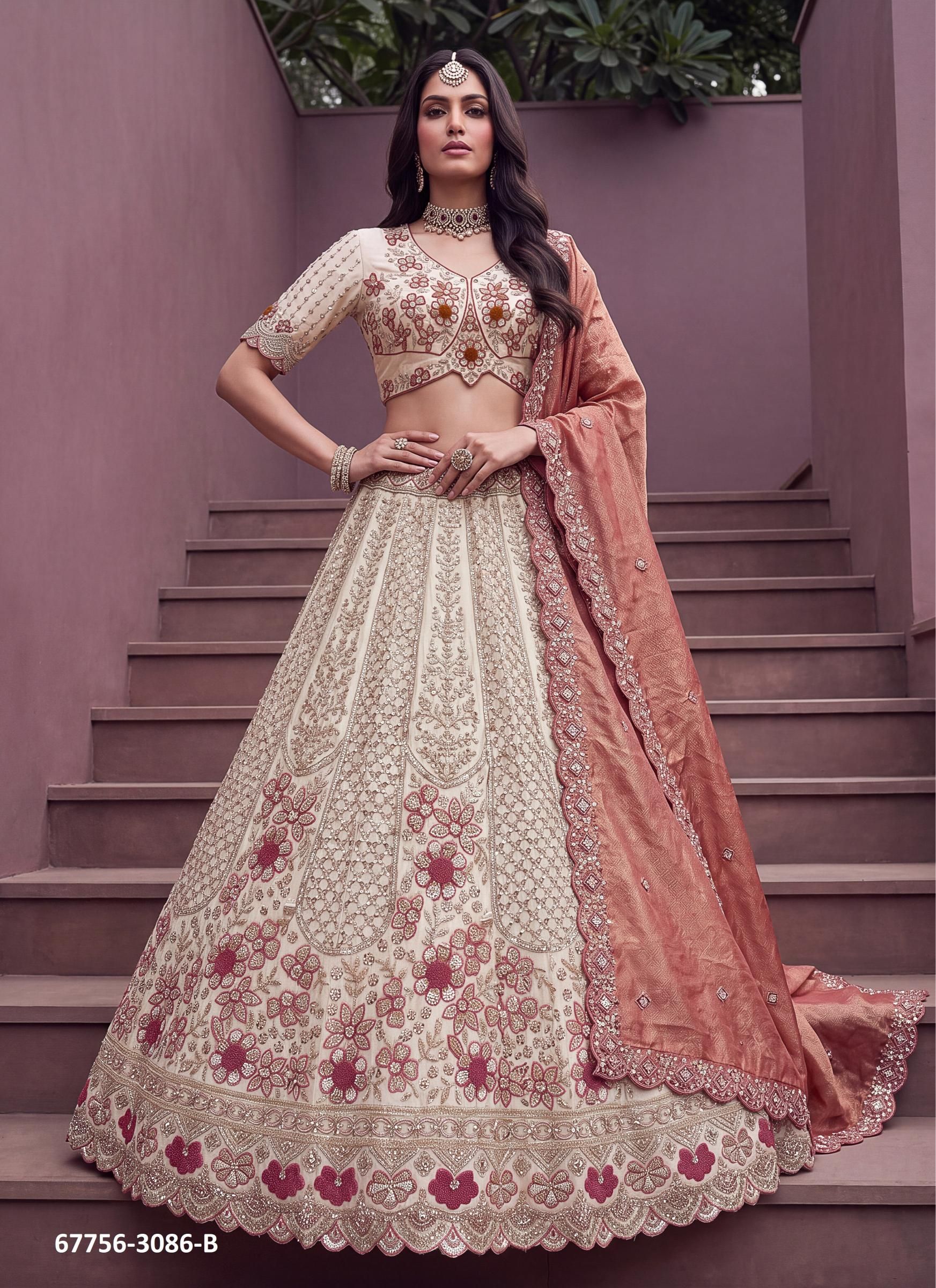 LAKME - Catalog # 67756 (Set of 9 Semi-Stitched Lehengas) LAKME - Catalog # 67756 (Set of 9 Semi-Stitched Lehengas)