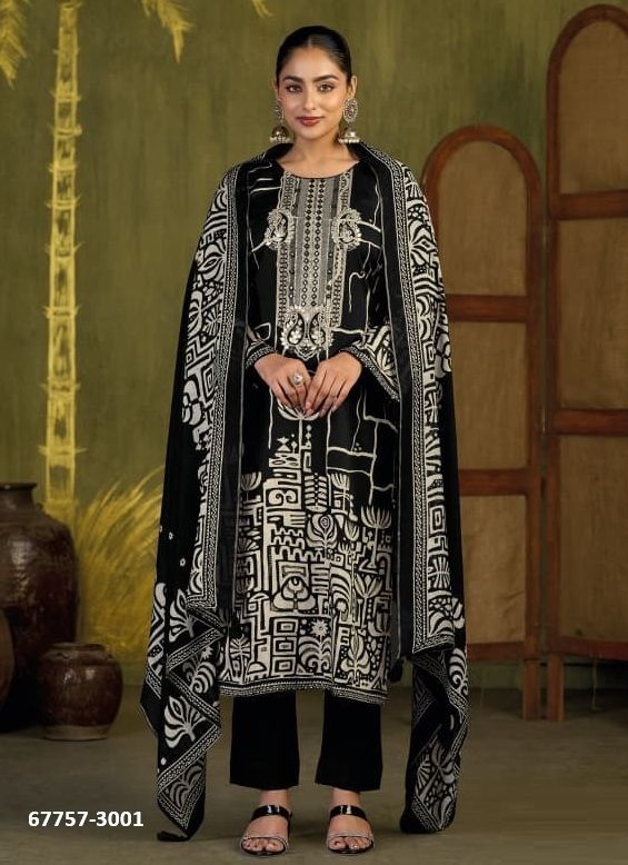 SUKH-MANI - Catalog # 67757 (Set of 4 Semi-Stitched / Un-Stitched Suits) SUKH-MANI - Catalog # 67757 (Set of 4 Semi-Stitched / Un-Stitched Suits)